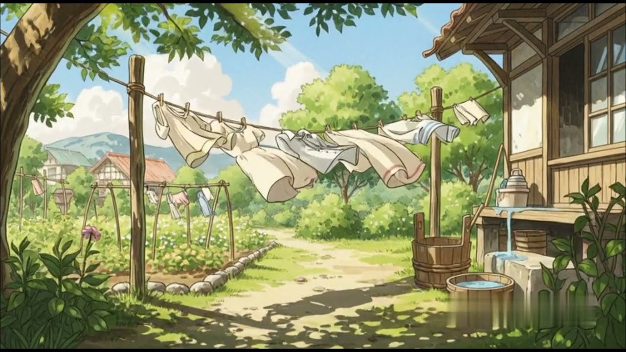 peaceful village life | gibli world | relaxing music |