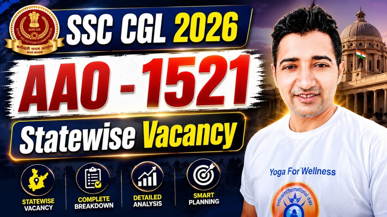 SSC CGL 2026 AAO Statewise Vacancy 