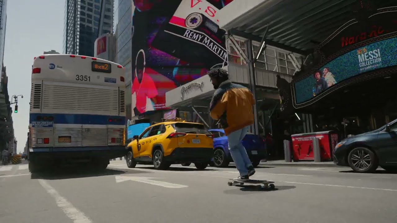 Bustin Boards in Times Square
