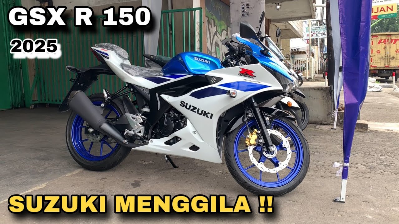 GILA KEREN PARAH❗️SUZUKI GSX R 150 TERBARU 2025 BIRU PUTIH