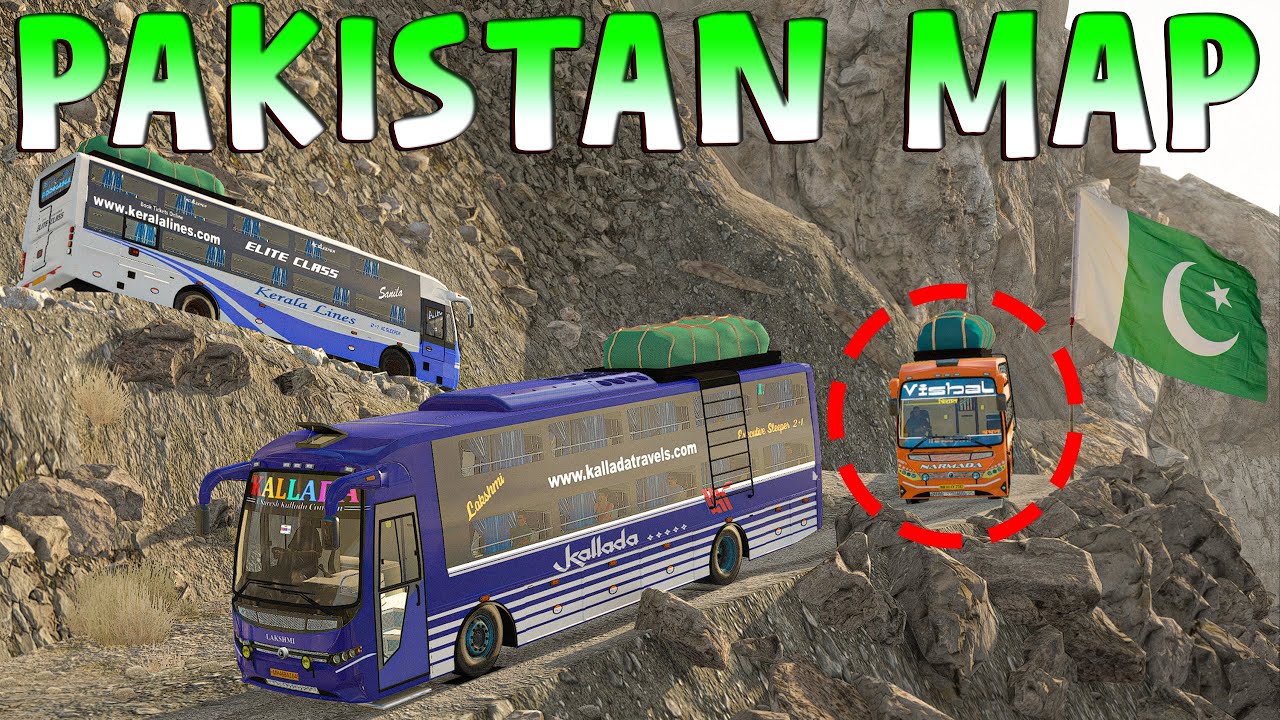 Indian Buses Driving in PAKISTAN | Nanga Parbat To Abbottabad | Euro Truck Simulator 2