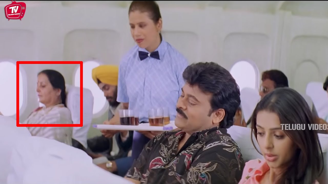 Chiranjeevi Shocking Aeroplane Comedy Scene | Telugu Comedy Scene | @TeluguVideoZ