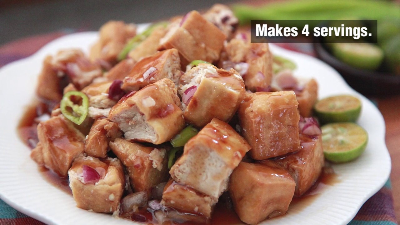 Tofu with Mama Sita's Soy-Stir Sauce