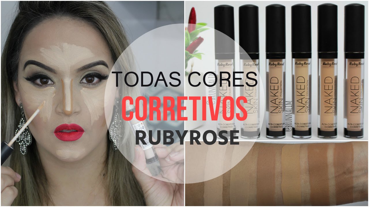 Resenha TODAS AS CORES Corretivo da Ruby Rose + Comparações Tracta e Natura