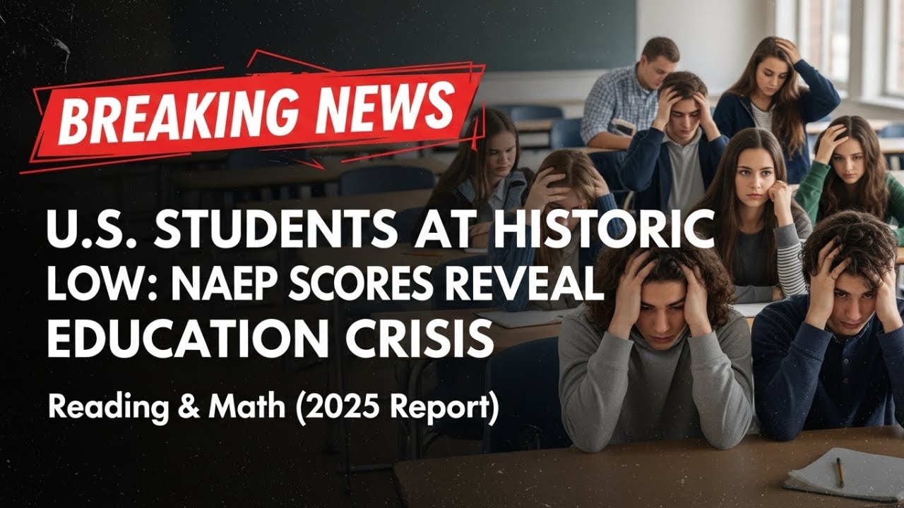 U.S. Students at Historic Low: NAEP Scores Reveal Education Crisis in Reading & Math (2025 Report)