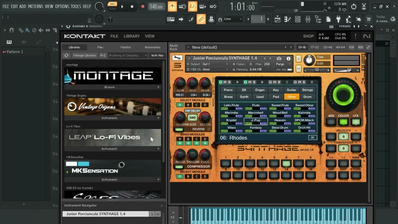 Kontakt libraries available for gospel and worship Synthage 1.4 MK Yamaha S 900 