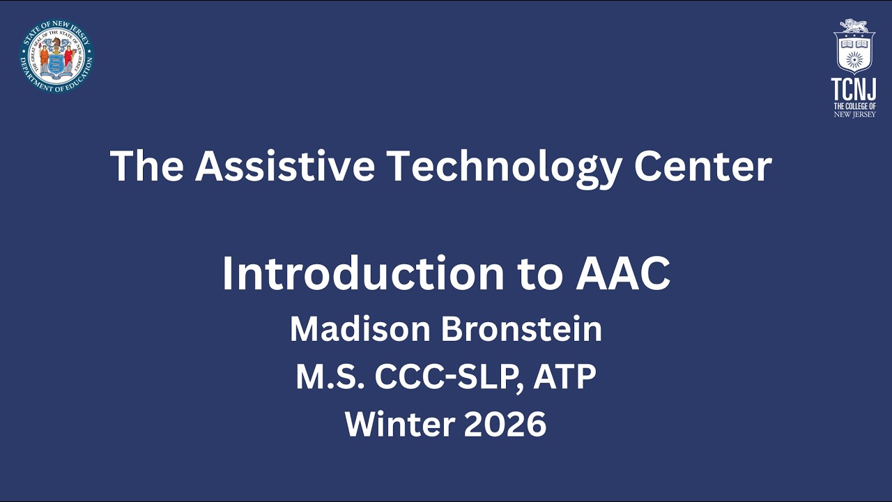 Introduction to AAC - Winter 2026