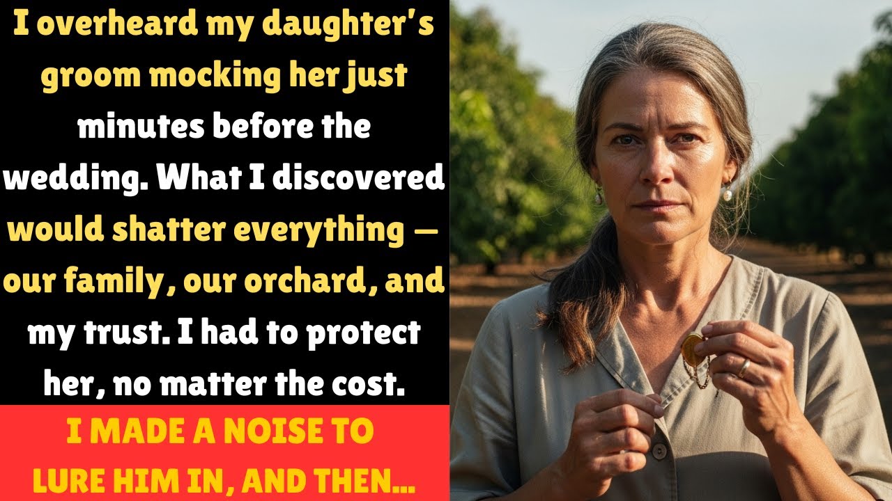 I Overheard My Daughter’s Groom Mocking Her Before the Wedding — What I Did Next Changed Everything