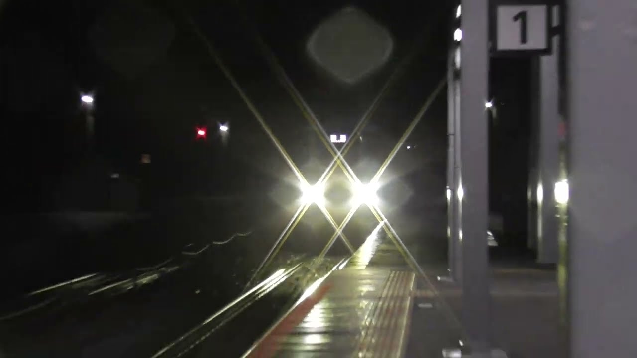 [接近メロディ]IRいしかわ鉄道線 美川駅(倶利伽羅方面)　通過「美川おかえり祭りのラッパ〜スタンダードVer.〜」〈回送列車〉