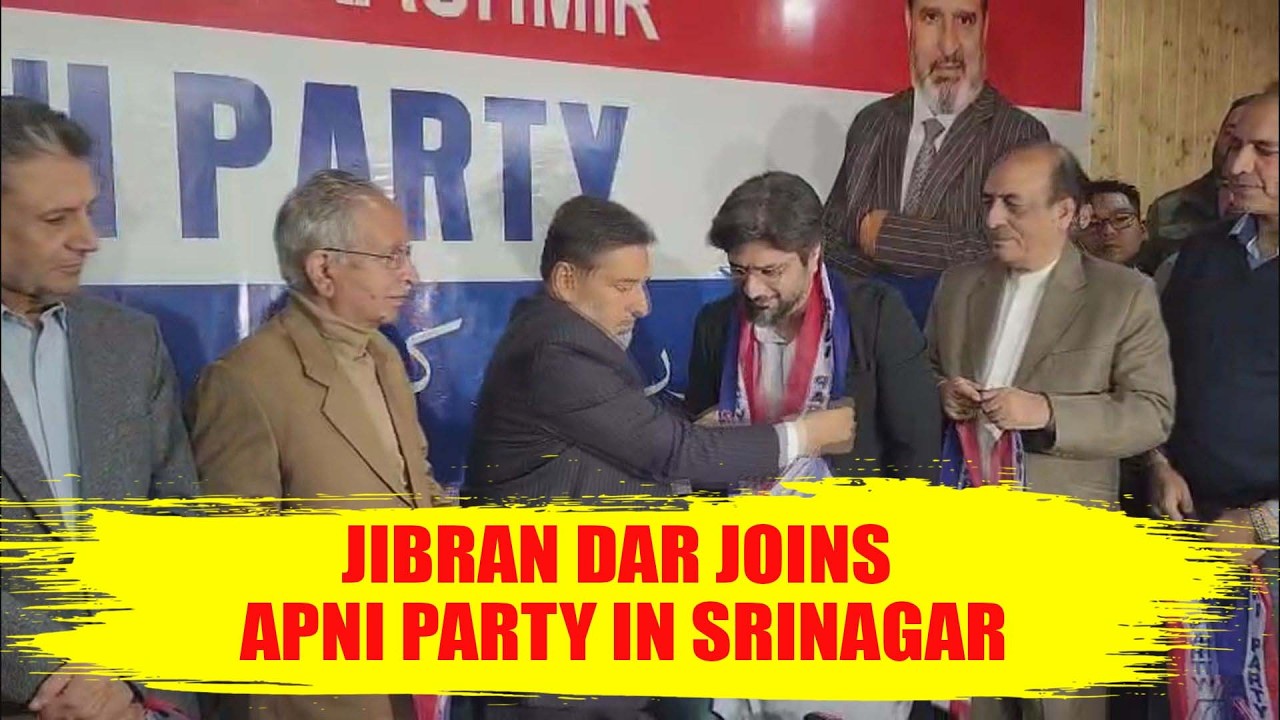 Jibran Dar joins Apni Party in Srinagar
