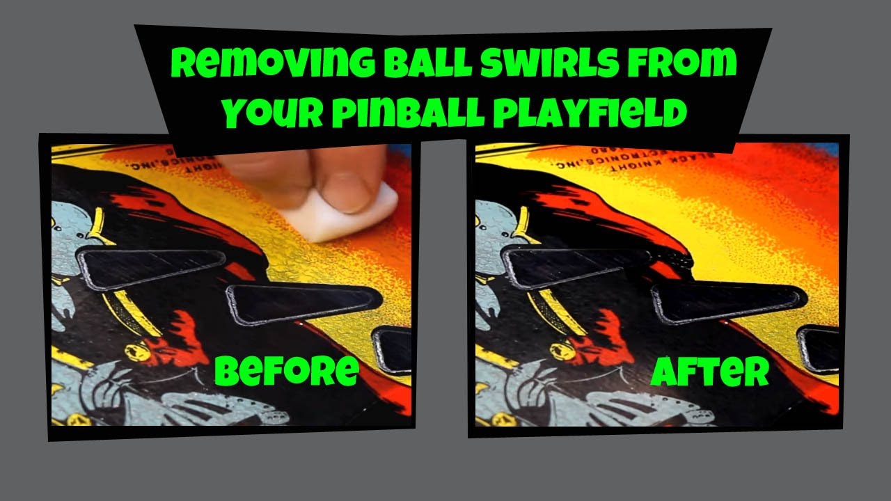 Pinball Repair #3 - Removing Ball Swirls from Pinball Machines