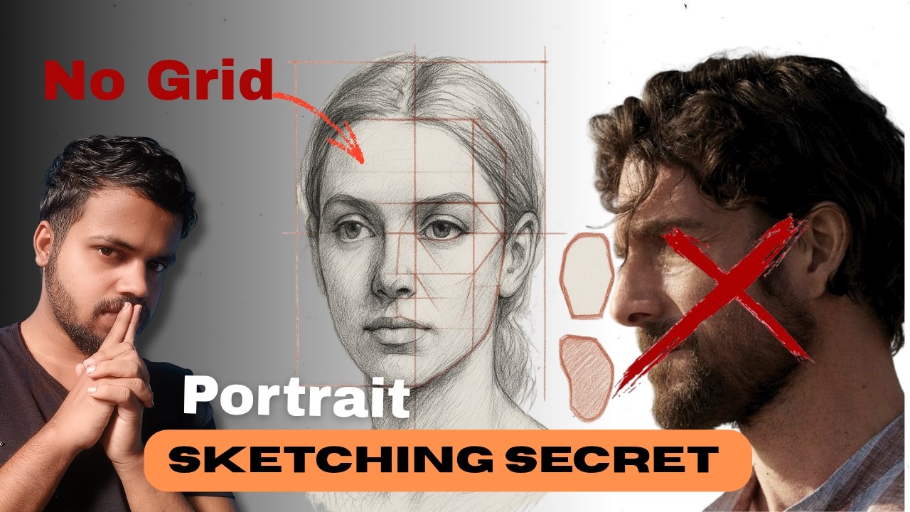 How To Sketch Portrait - Easy Step By Step For Beginners