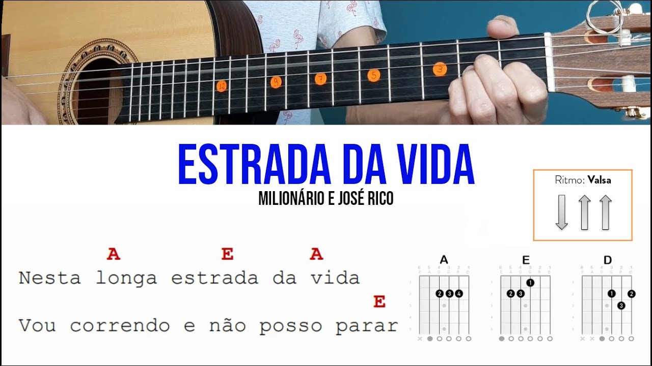 VALSA: Estrada da Vida (violão para iniciante)