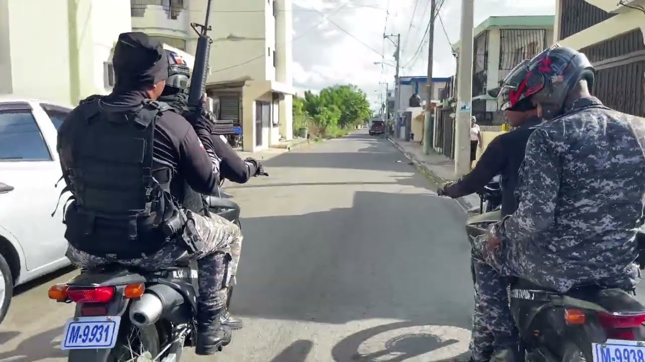 recorrido de la policia en san francisco de macoris