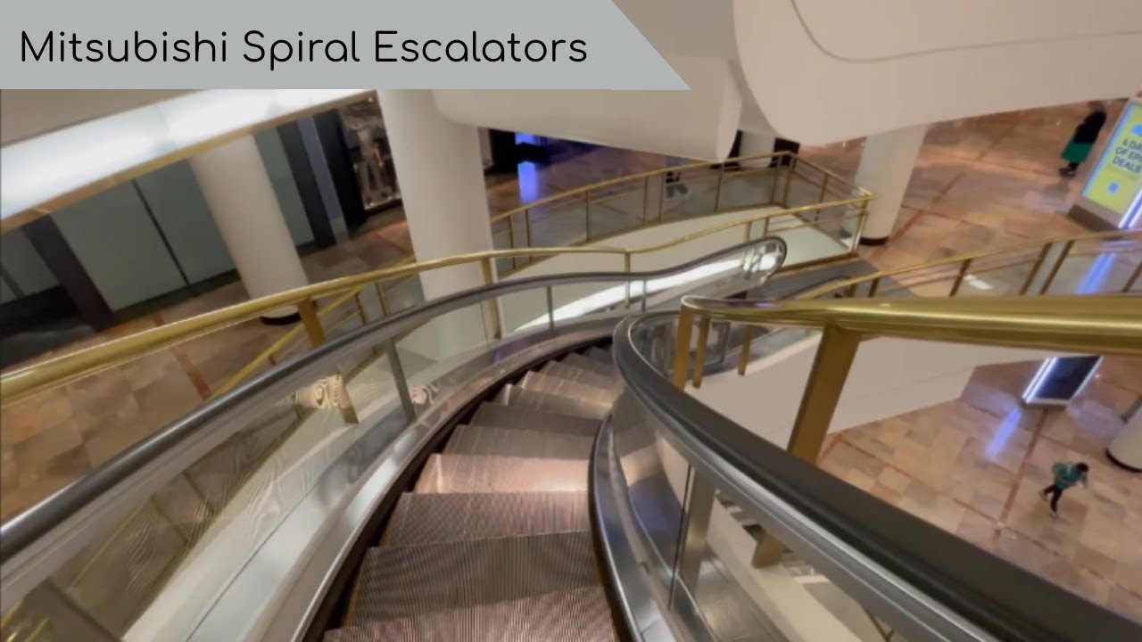 Awesome Mitsubishi Spiral Escalators @ Westfield SF-Centre in San Francisco, CA.
