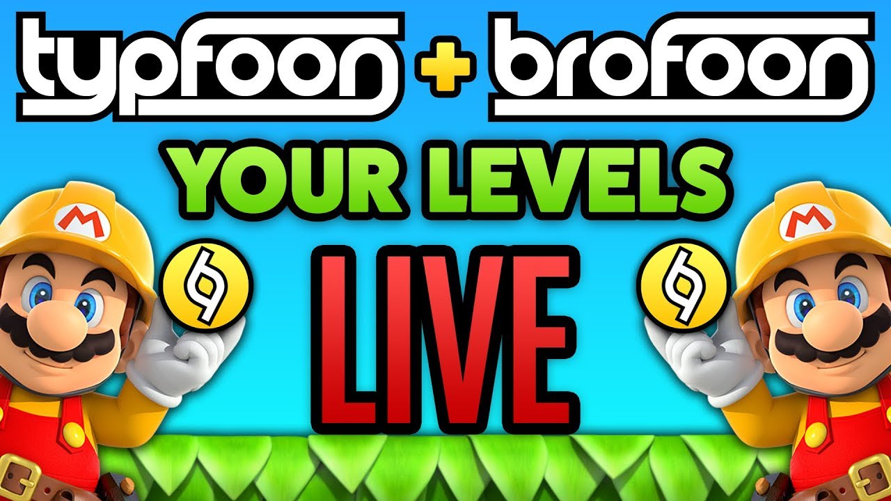 Super Mario Maker - Your RANDOM Levels LIVE feat. BROFOON! [#66]