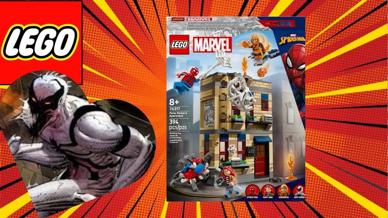 Lego ANTIVENOM y departamento de Spider-Man