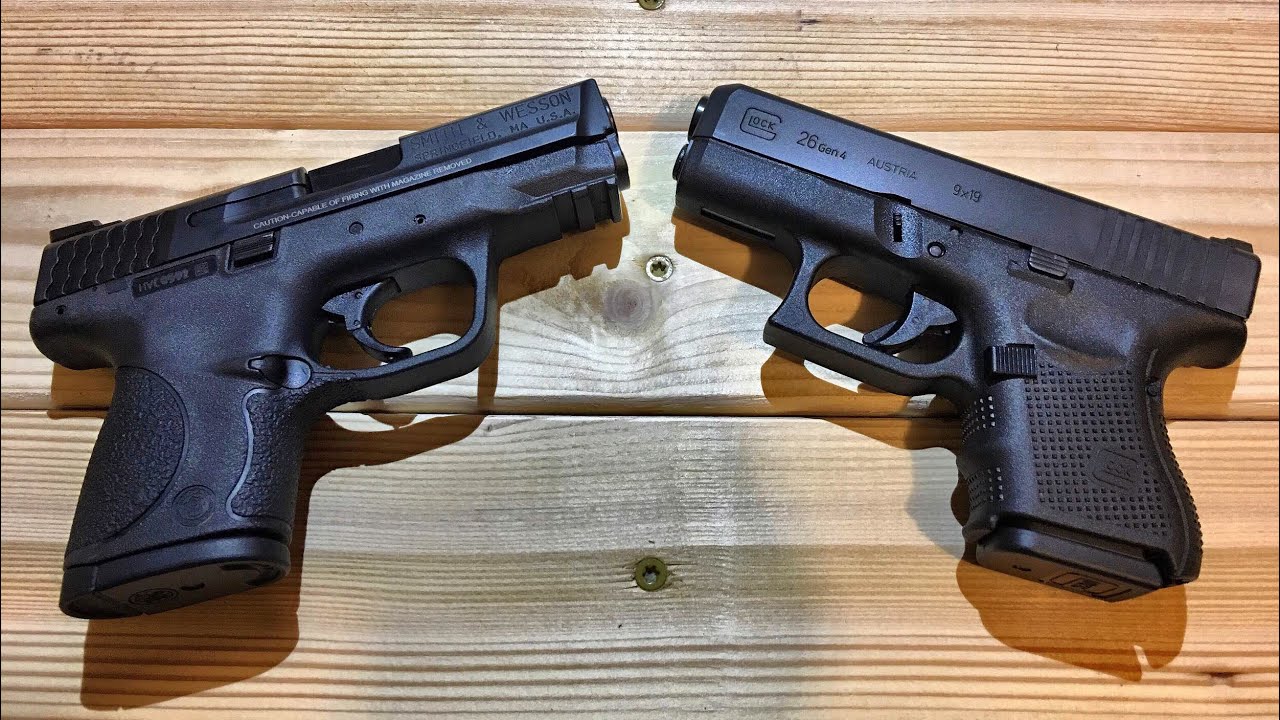 Glock 26 против Smith and Wesson 9C — битва малолитражных автомобилей!