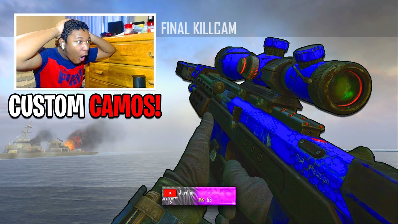 HITTING TRICKSHOTS WITH CUSTOM CAMOS ON CONSOLE BLACK OPS 2! (BO2 Trickshotting w/ 6 KILLCAMS!)
