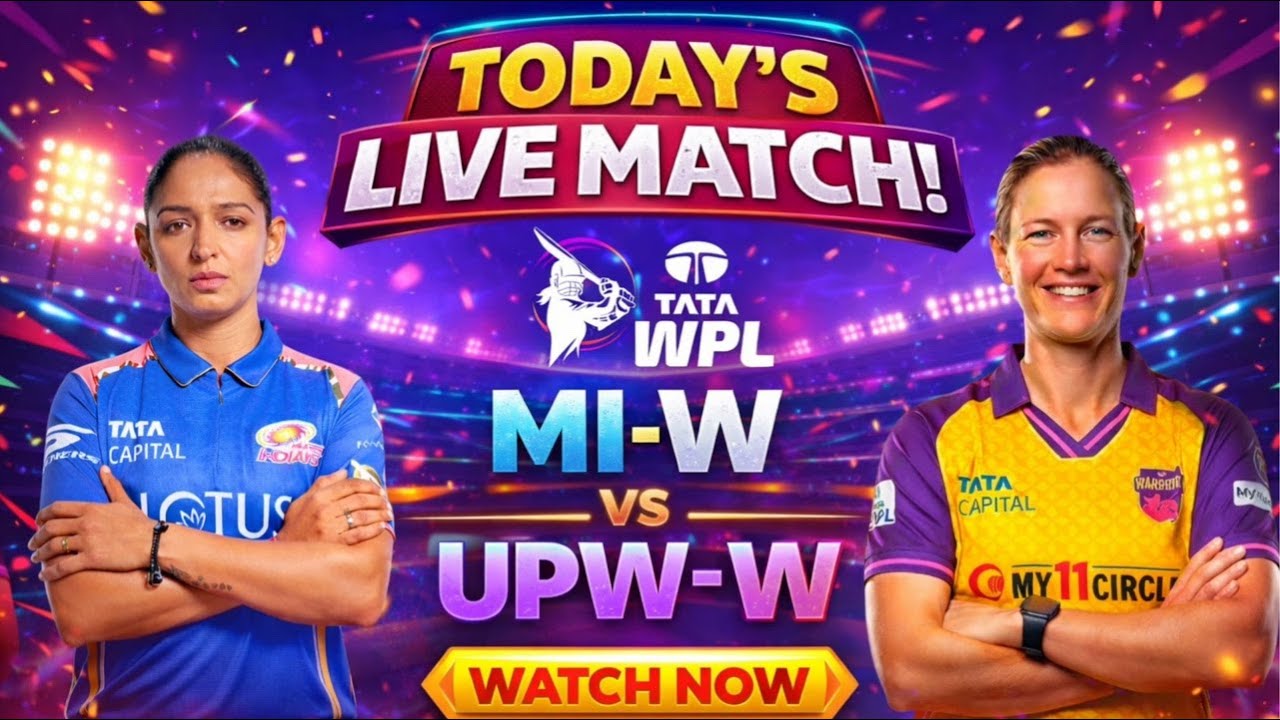 LIVE: MI-W vs UPW-W SCOREBOARD 🔥 | WPL 2026 | Women’s Premier League