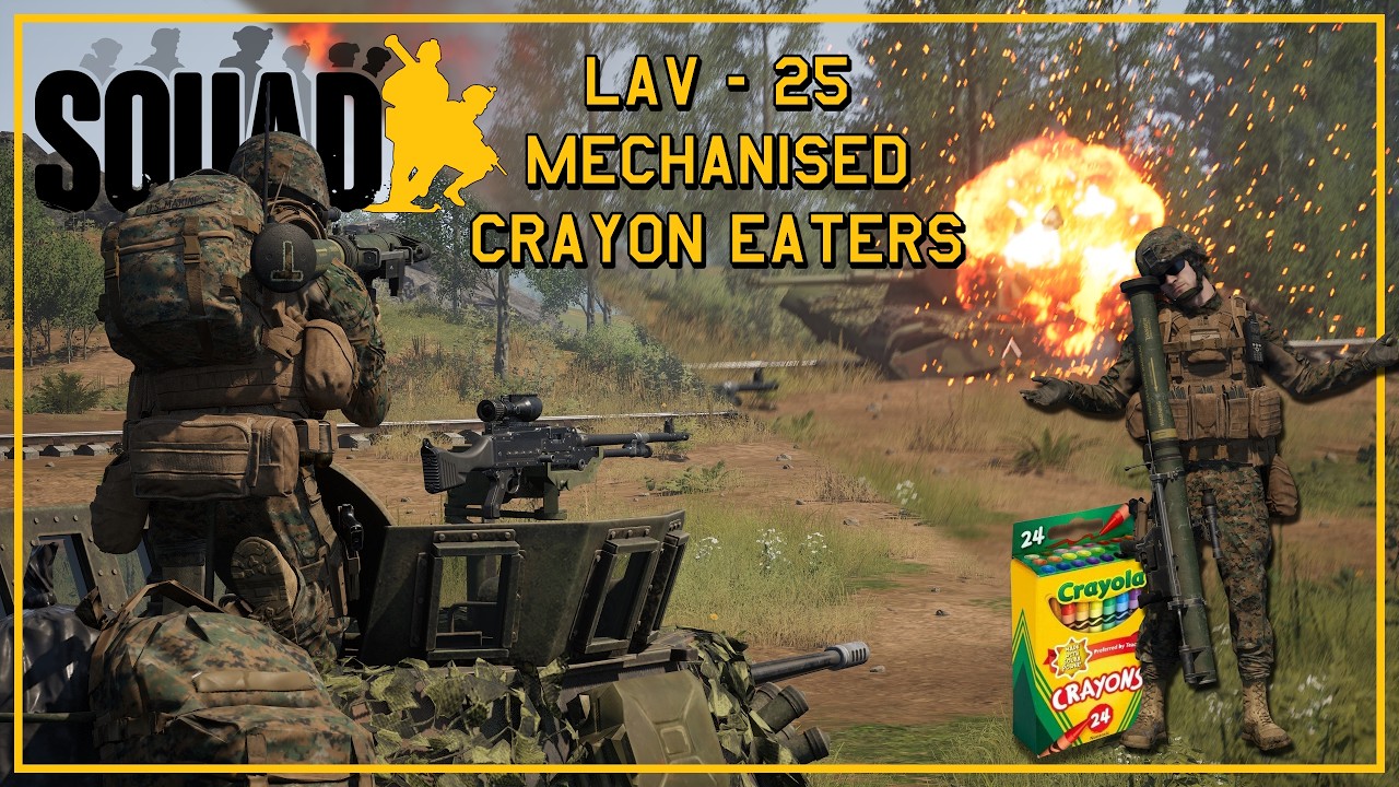 The best MECHANISED LAV-25 crew (maybe) | Squad Armour Gameplay