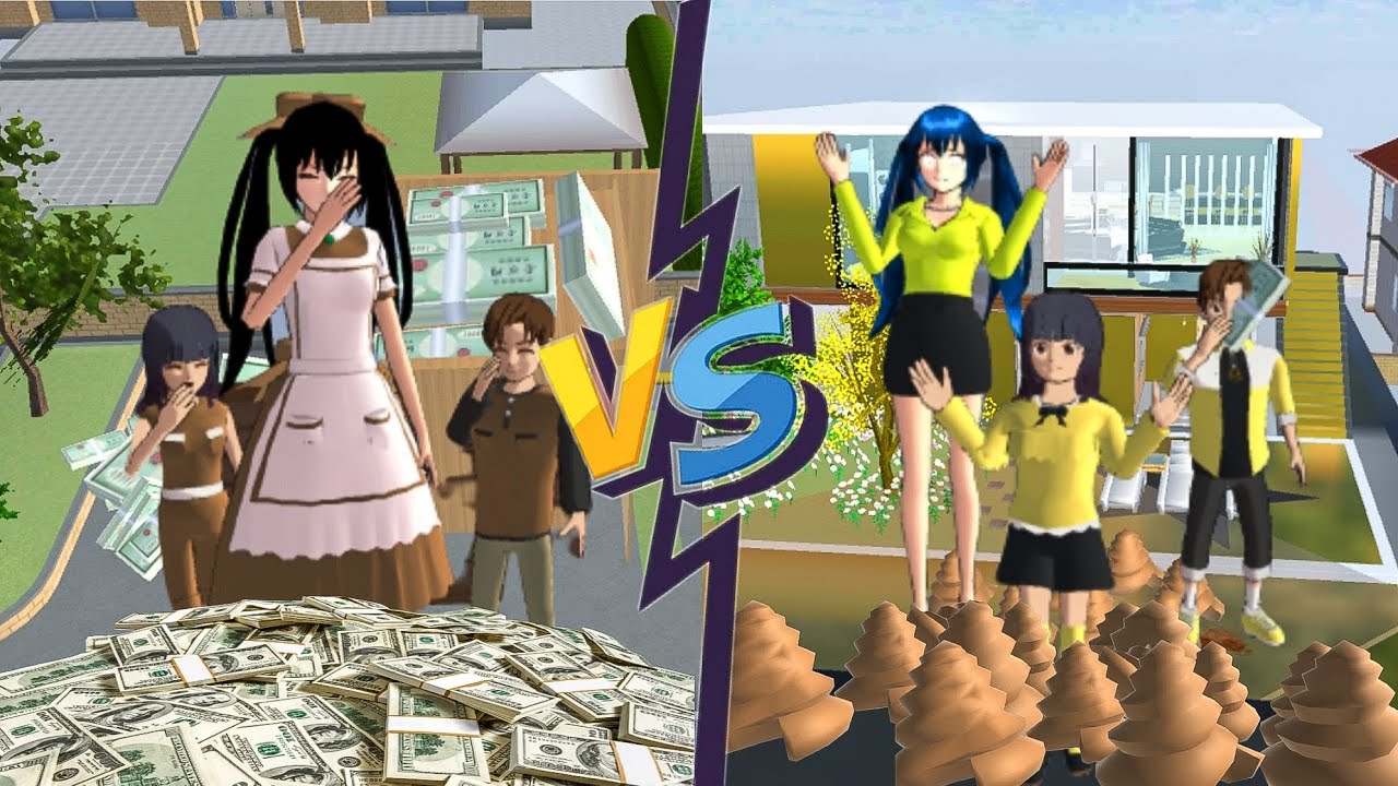 yutaa Mio miskin☹️ vs yuta Mio kaya💵🤑||rumah yuta kaya banyak pup nya🤣|yuta miskin dapet uang||