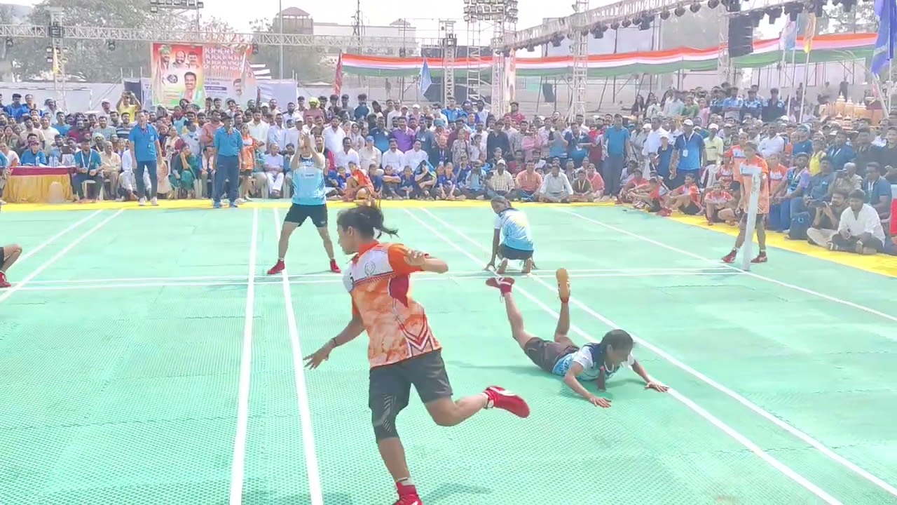 58TH SENIOR NATIONAL KHO KHO FINALS WOMEN MAHARASHTRA VS ODISHA TURN 4
