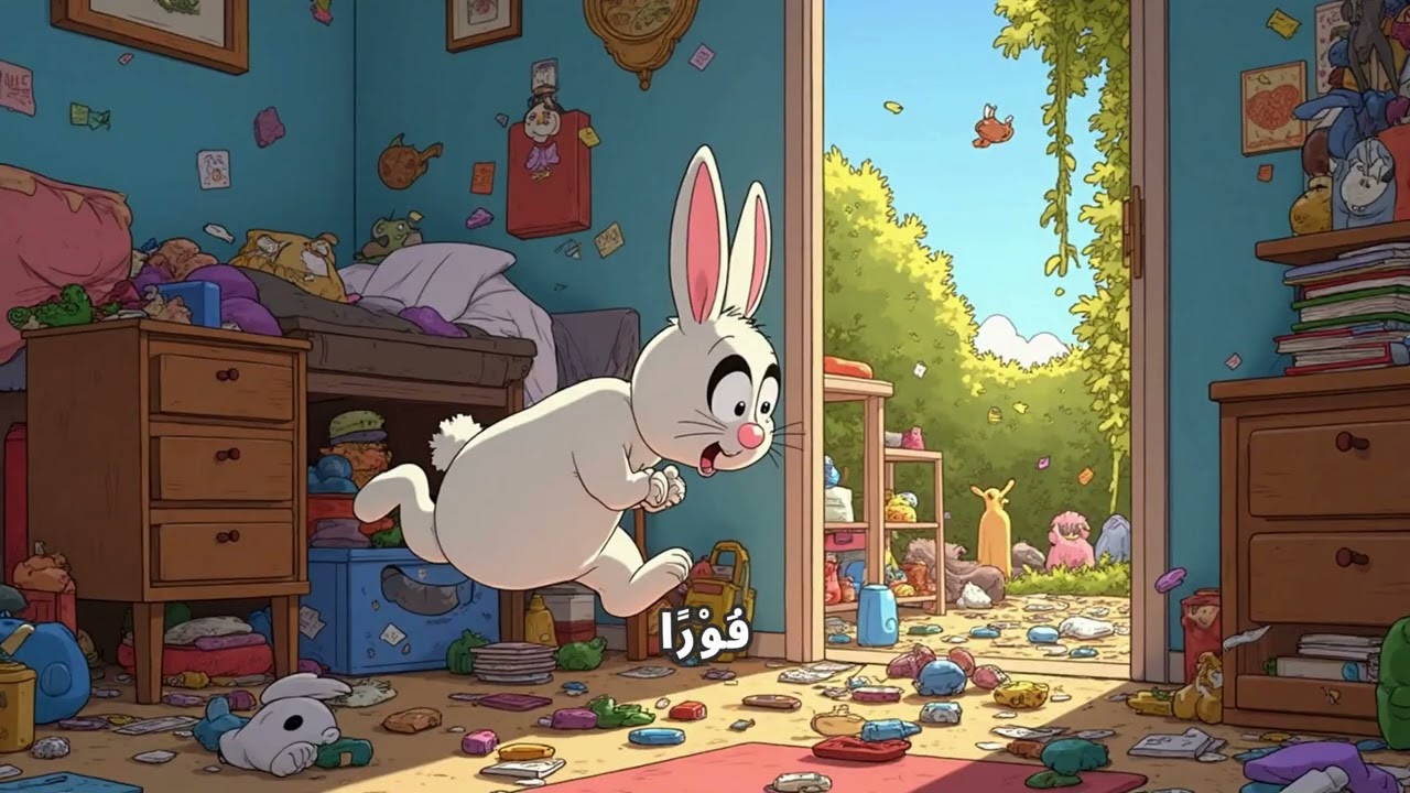 قصة الأرنب لولو 🐰⭐ | قصة أطفال قبل النوم | تعلّم الاجتهاد وعدم التأجيل