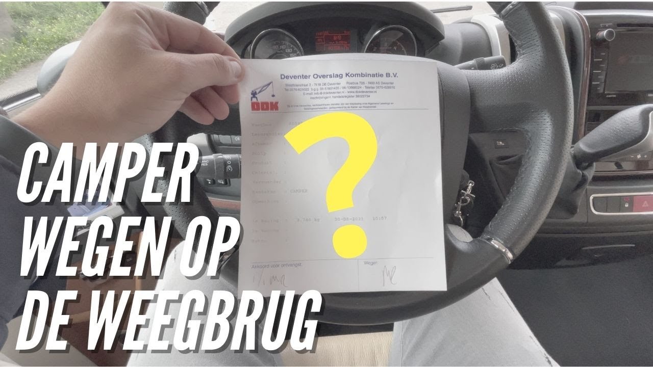 Camper wegen op de weegbrug☀️ ⚖