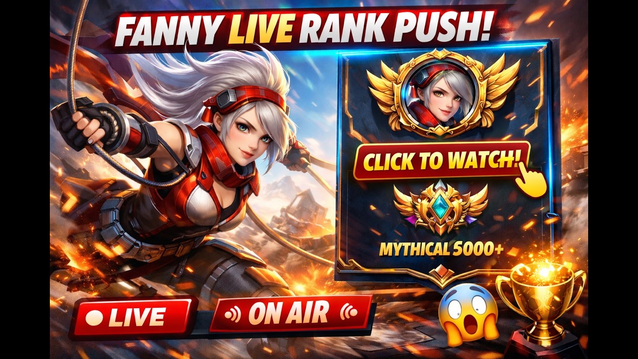 Surviving the Global Top 1 Ban Rate Fanny Rank Push Live 🔴Challenge