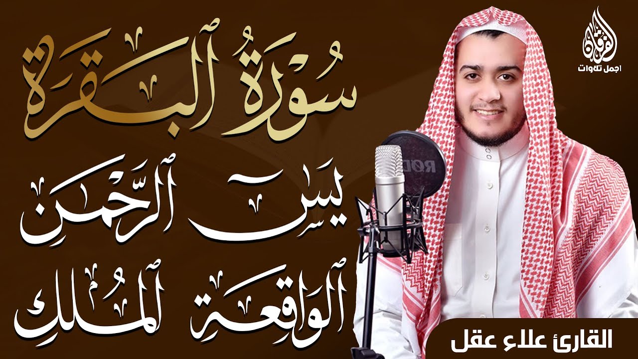 رقية شرعية للبيت 🌙 سورة البقرة يس والواقعة والرحمن والملك | شفاء وبركة وحفظ من الشيطان | علاء عقل