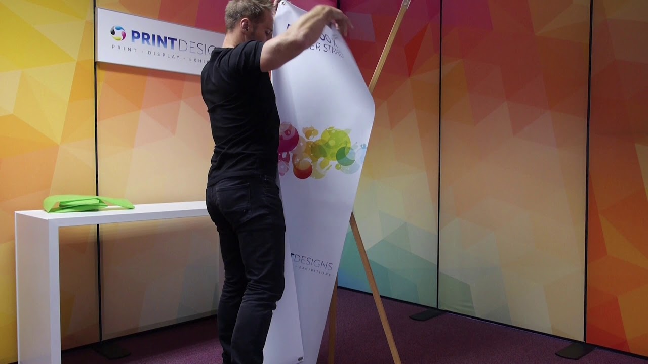 Bamboo X Banner Assembly by Printdesigns