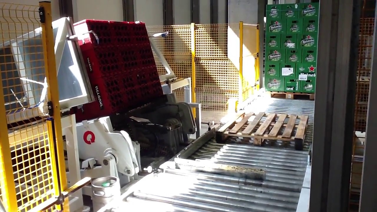 Inline pallet exchanger - TOPPY LSHAPE (bottles)