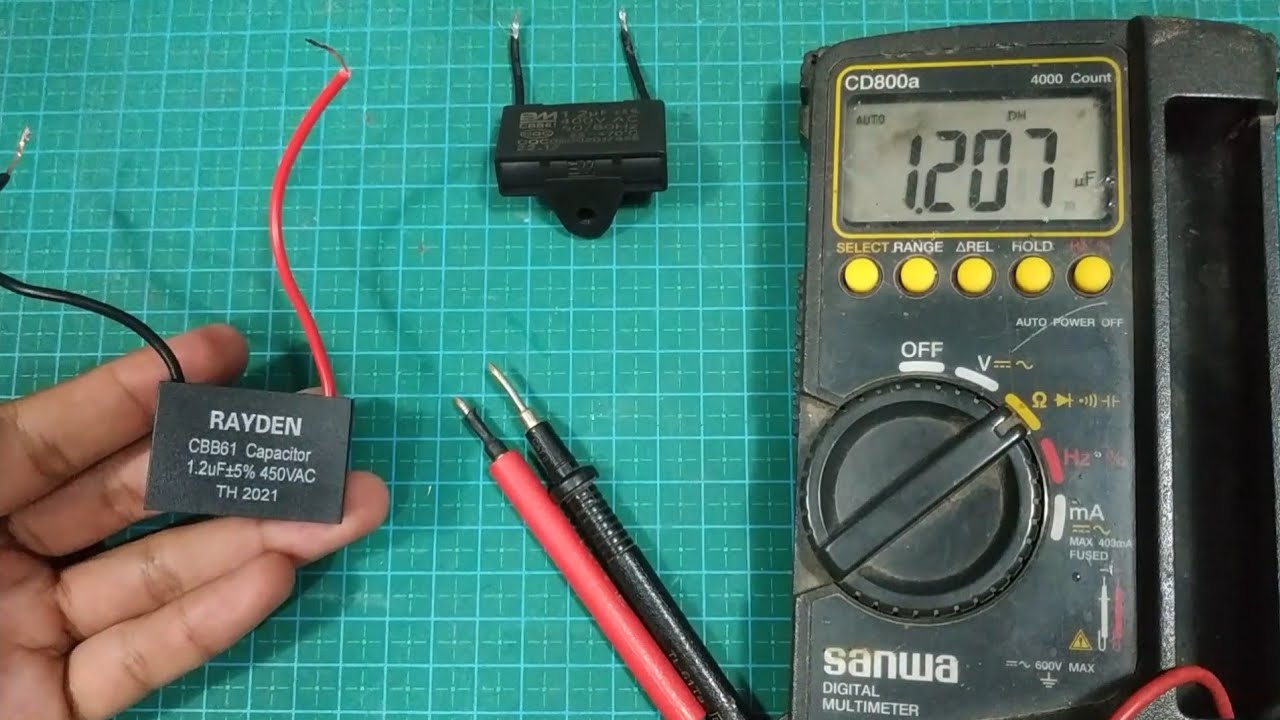 How to check capacitors using a measuring instrument