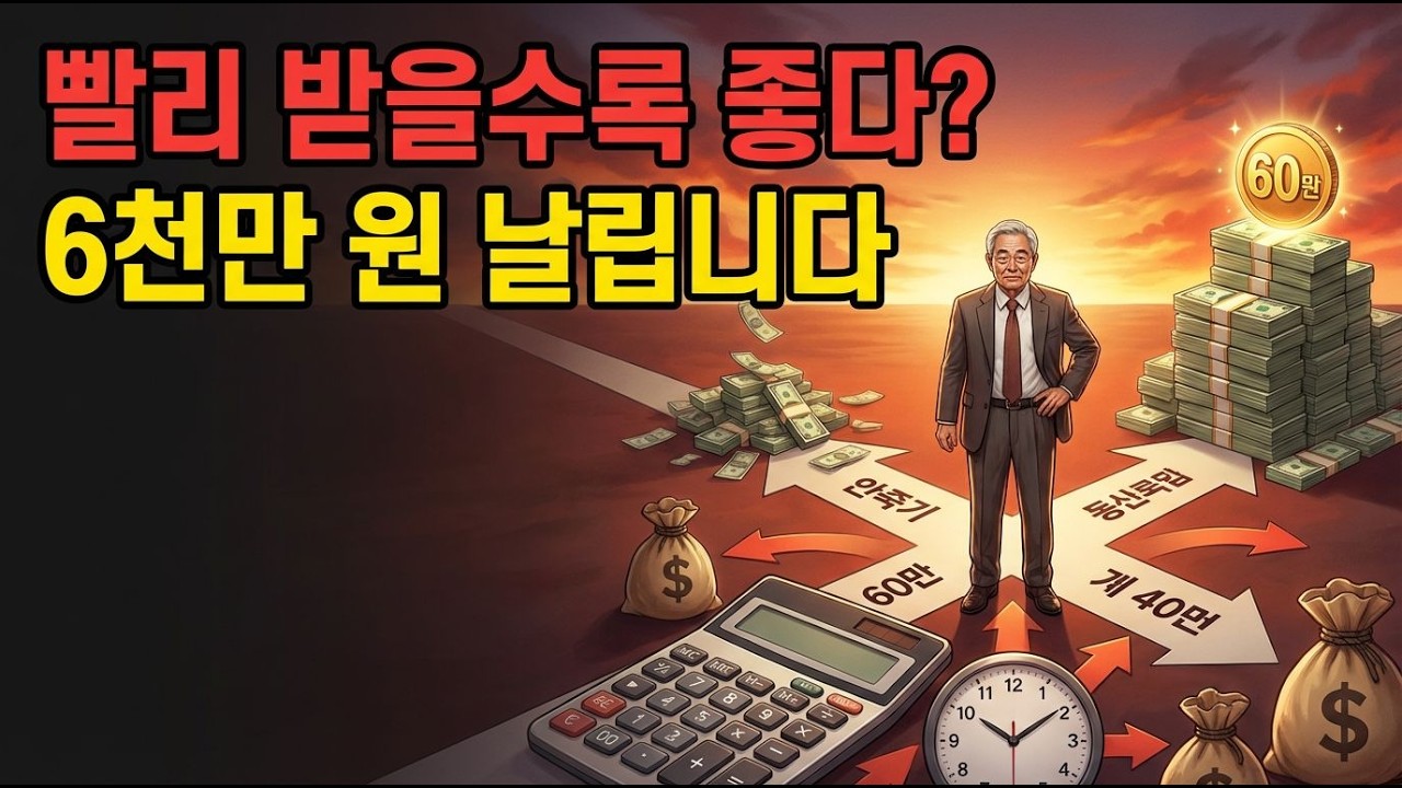 조기 수령? 연기 수령? 당신의 선택이 수십억을 갈린다!