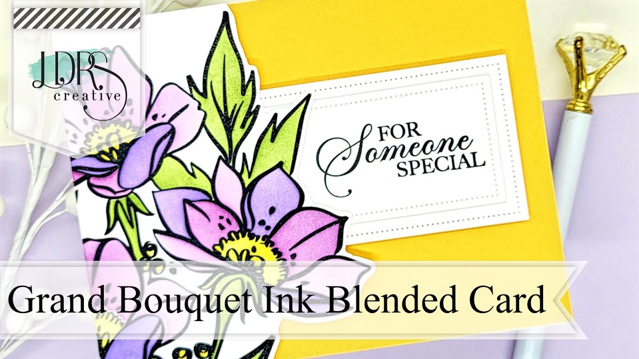 LDRS Creative Daybreak Collection Reveal Day 1 | Grand Bouquet Cut Away Card