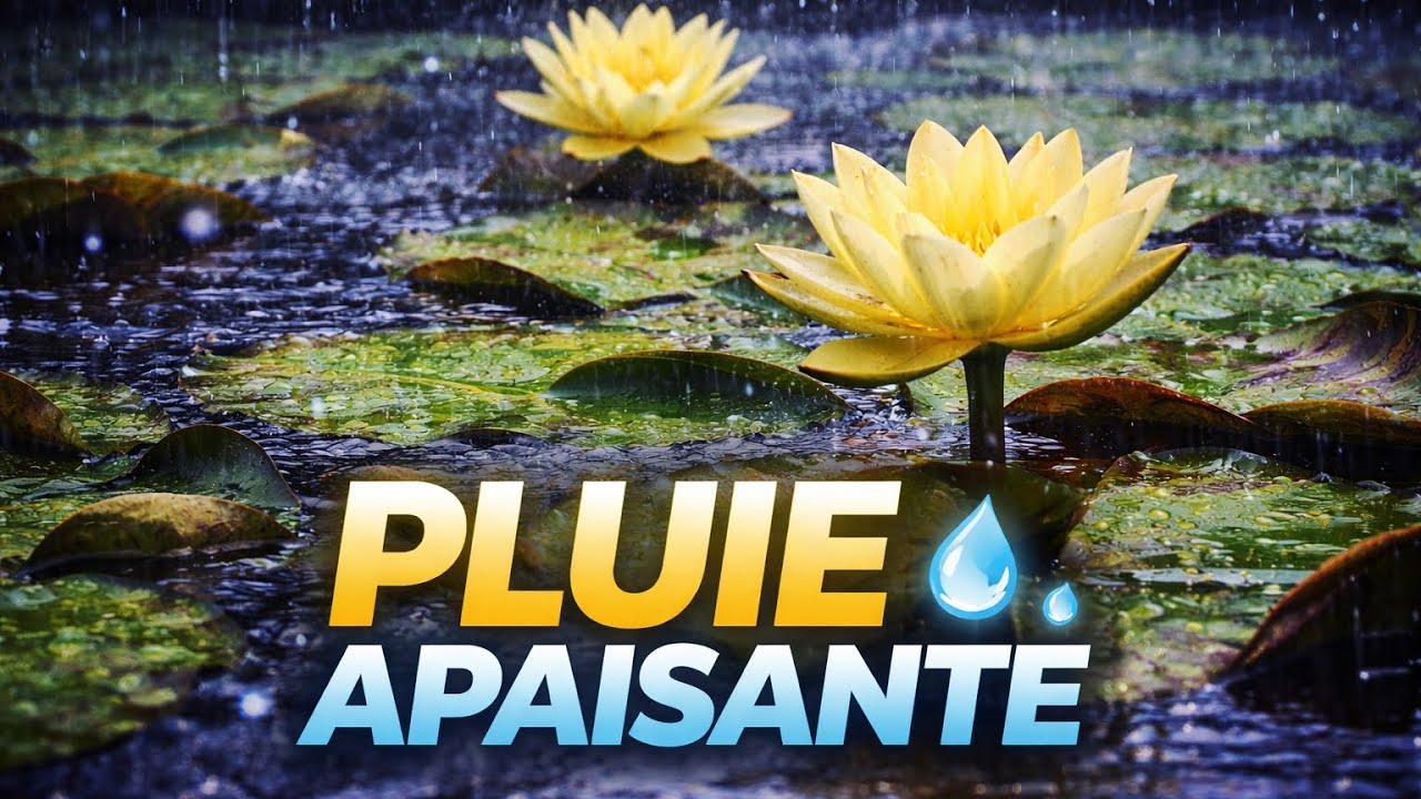 Pluie Apaisante 🌧️ Relaxation Profonde & Sommeil Instantan&eacute; (Fleurs Zen 4K)