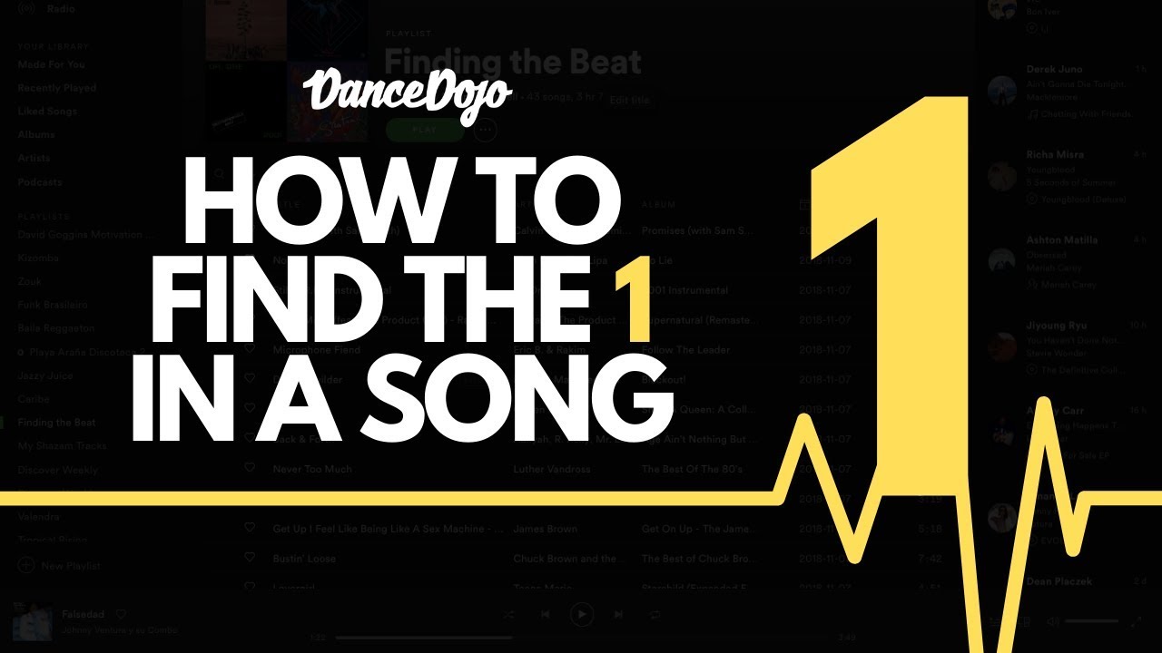How to Find the 1 in Music (can you do it with these 4 songs?)