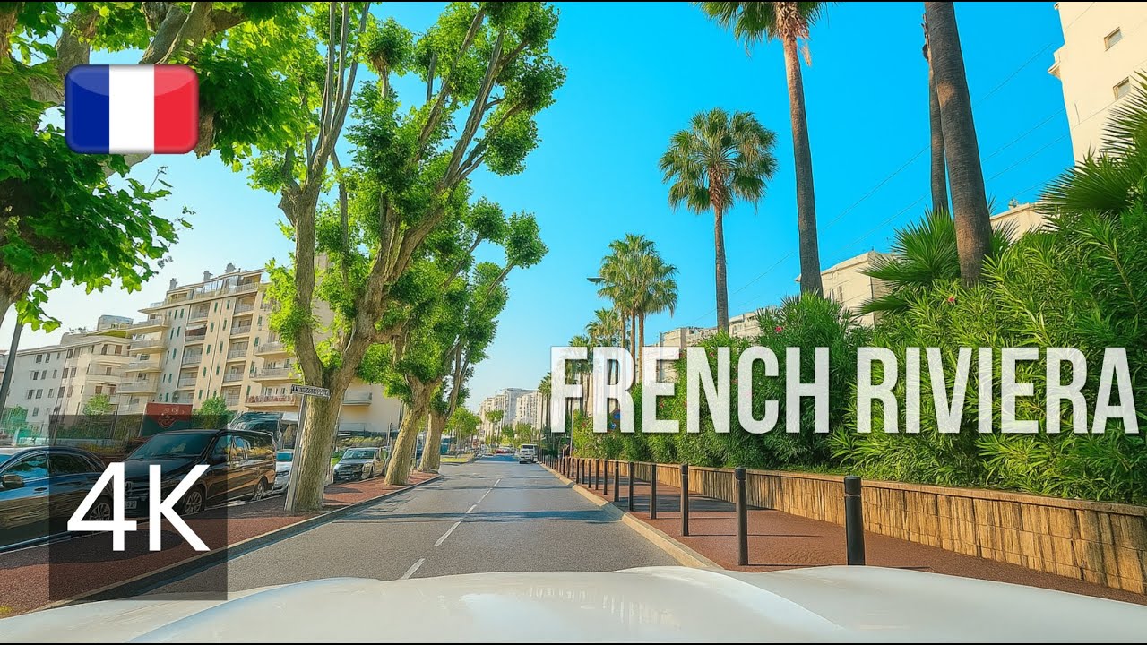 French Riviera Drive 4K 🇫🇷 Cannes - Antibes - Nice | ASMR Driving Tour (No Music)