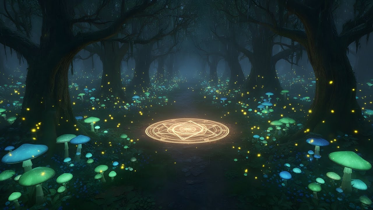 you are walking through the forest on a moonlit night 🌕