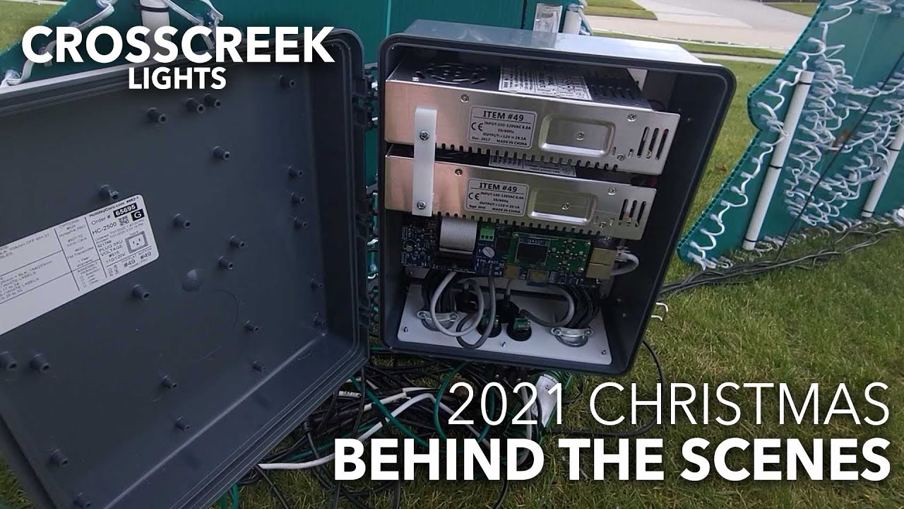 2021 Behind the Scenes - Pixel Christmas Light Show Walk Through - Crosscreek Lights