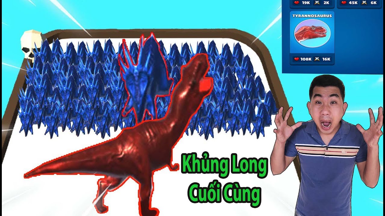 Quân Híp kết hợp được khủng long cuối cùng trong trò chơi merge master dinosaur fusion