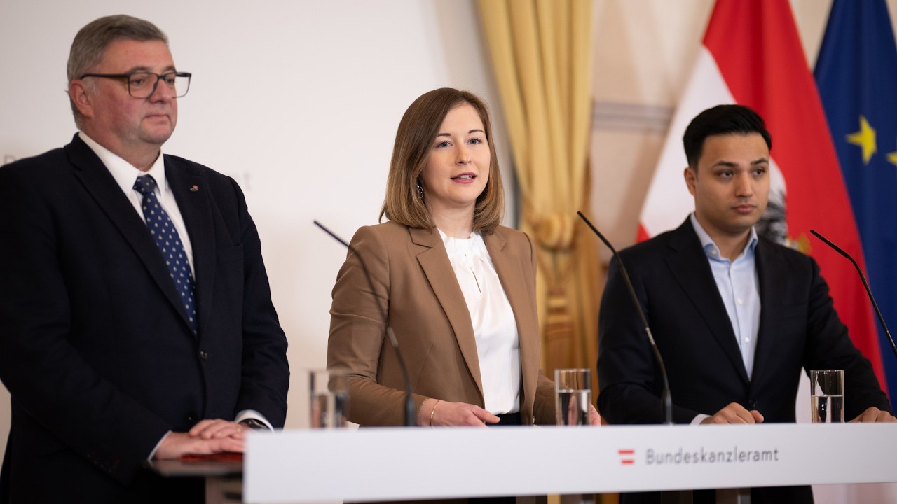 Pressekonferenz mit Bundesministerin Claudia Bauer