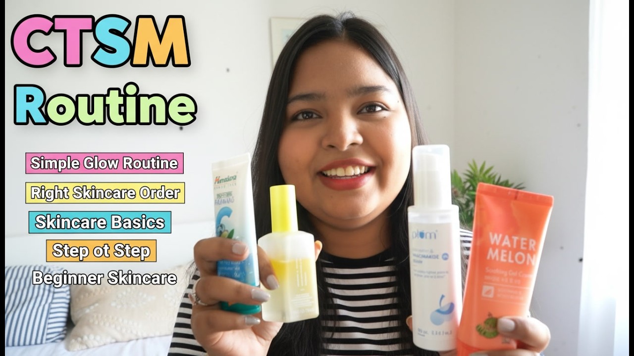 Cleanse Tone Serum Moisturiser Routine (Step by Step)#dryskinroutine #CTMSRoutine #skin