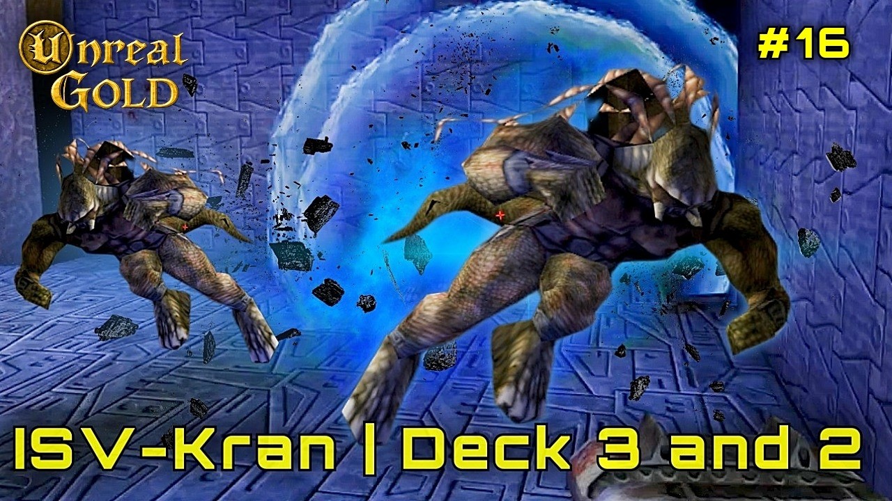 Unreal Gold (1998) | ISV-Kran Deck 2 & 3 – Combate aos Skaarj | Full Walkthrough (No Commentary)
