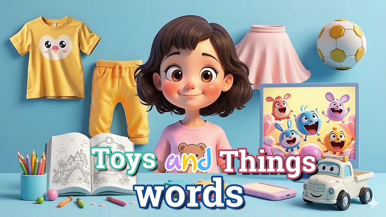 Salma and Her Toys 🎀 | Learn English Toys Vocabulary | Grade 1