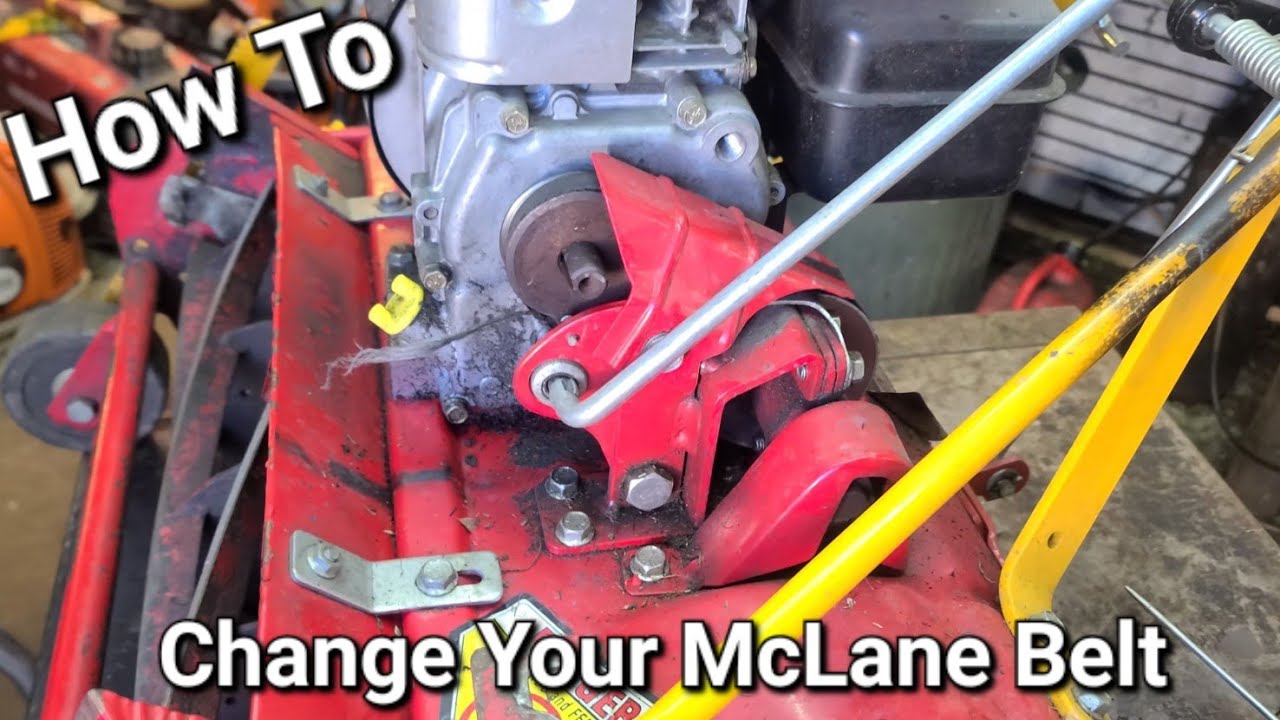 How to change the drive belt on a McLane Reel Mower