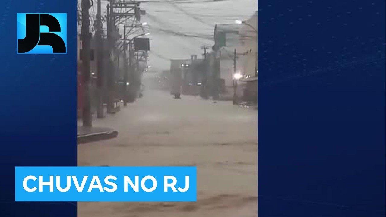 Rio de Janeiro tem fim de semana de muita chuva, alagamentos e deslizamentos de terra