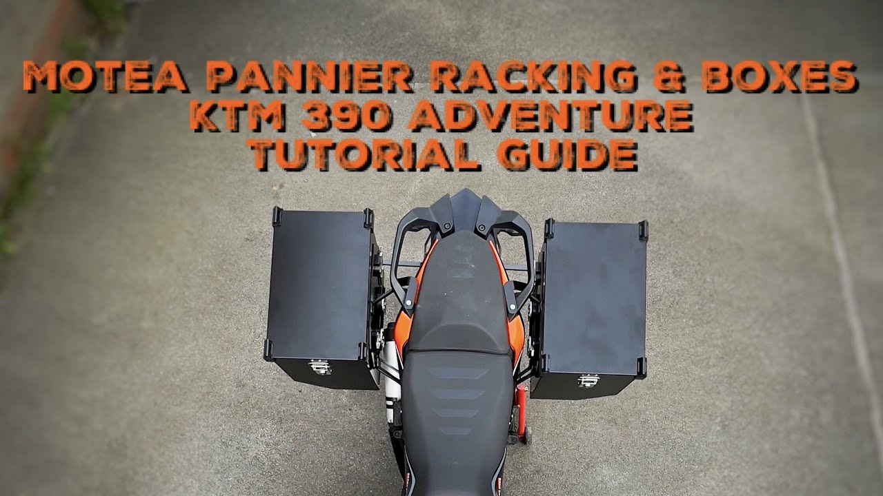 KTM 390 Adventure SW Motea Pannier Racking & Boxes #Tutorial
