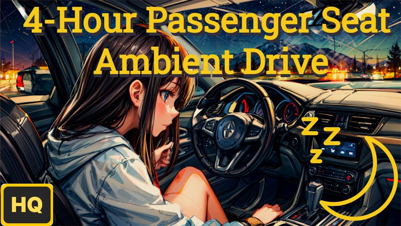 Relaxing Road Trip Ambient Soundscape: Sleep-Friendly Night Drive